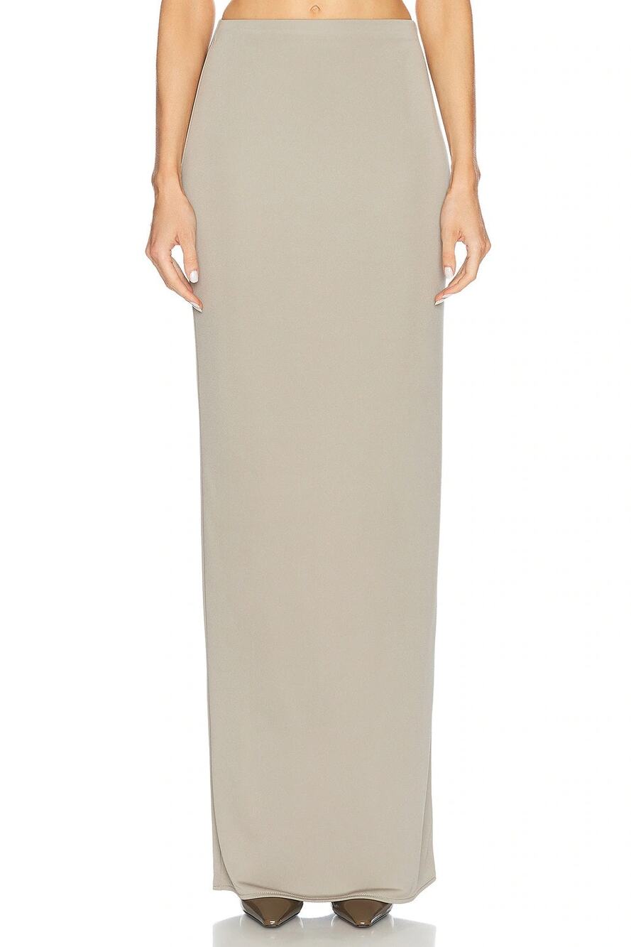 Helsa Matte Jersey Slim Maxi Skirt Pull On Minimalist Special Occasion Y2k S